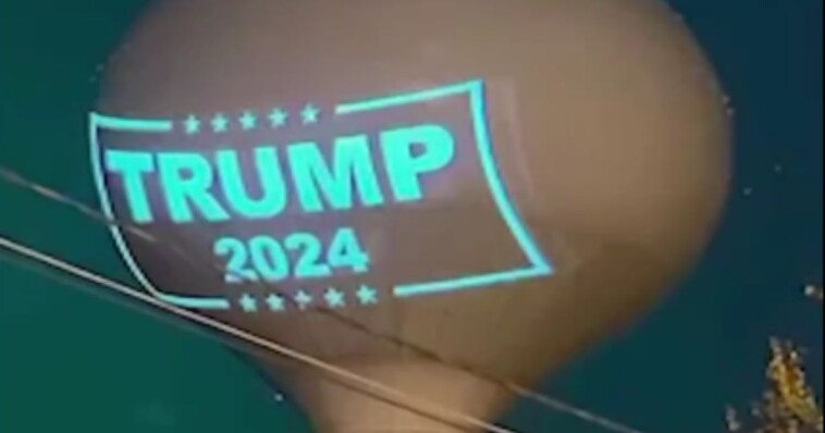 town-burning-through-taxpayer-money-trying-to-obscure-‘trump-2024’-sign-being-projected-on-water-tower