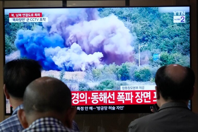 north-korea-blows-up-its-own-roads-to-display-its-anger-at-conservative-south-korean-government