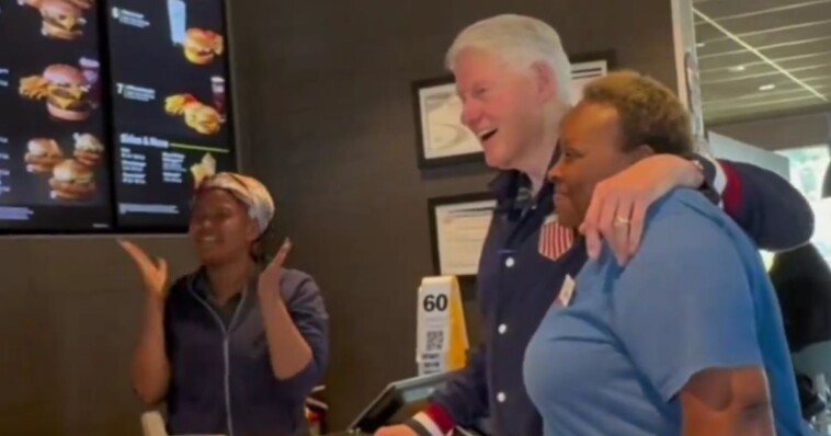 bill-clinton-suffers-humiliating-incident-with-mcdonald’s-worker-while-campaigning-for-kamala-harris