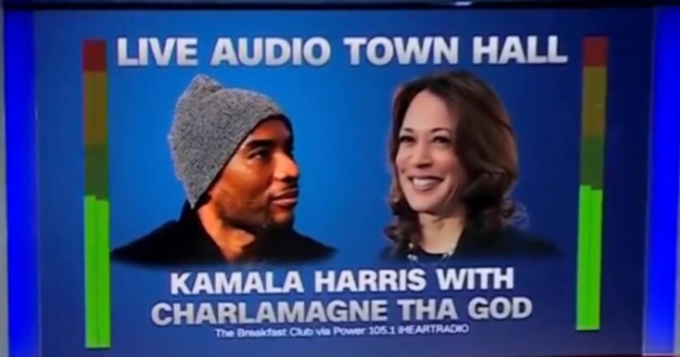 brutal:-kamala-harris’s-scripted-audio-only-‘town-hall’-with-charlamagne-tha-god-abruptly-ends-while-she’s-still-rambling-(video)