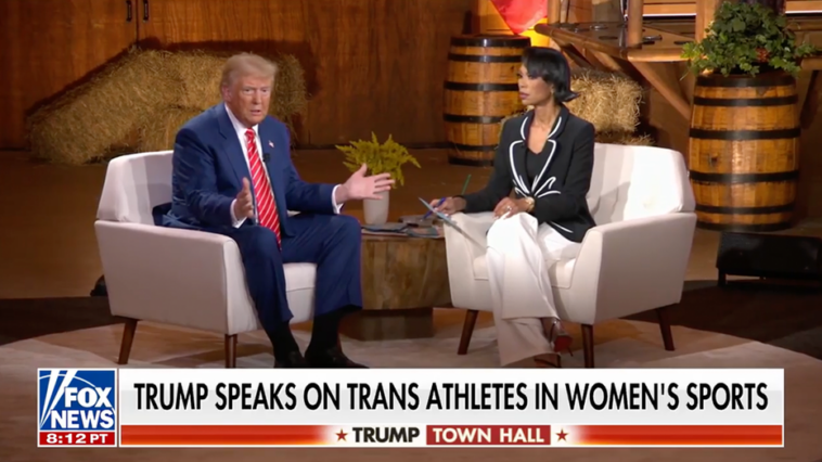 trump-pledges-to-protect-women’s-sports-from-male-athletes-during-faulkner-town-hall:-‘we-absolutely-stop-it’