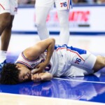 76ers’-jared-mccain-taken-to-hospital-after-nasty-fall-in-scary-preseason-scene