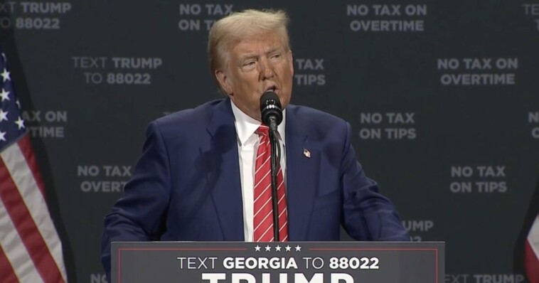 trump-celebrates-georgia’s-historic-first-day-turnout,-urges-maga-supporters-to-flood-the-polls-early