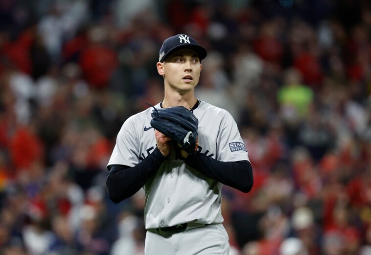 luke-weaver,-clay-holmes-implode-as-yankees’-bullpen-falters-in-playoff-rarity