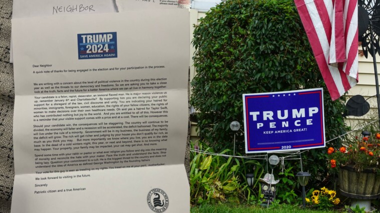 alarming:-trump-supporters-in-pennsylvania-targeted-with-threatening-letters-from-the-radical-left-—-“your-visible-support-comes-with-a-price”