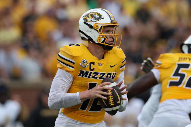 no-19-missouri-qb-brady-cook-leaves-game-vs.-auburn-in-first-quarter-with-ankle-injury