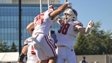 wisconsin-strength-and-conditioning-coach-dives-in-lake-michigan-after-northwestern-victory