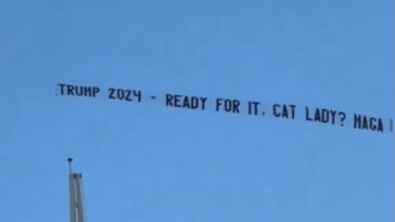 pro-trump-plane-flyover-trolls-taylor-swift-before-miami-concert:-‘ready-for-it,-cat-lady?’