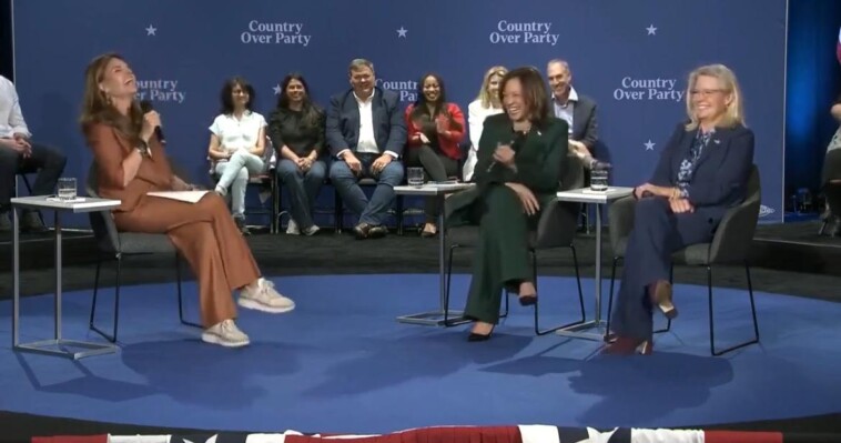 moderator-admits-audience-can’t-ask-questions-at-kamala’s-fake-town-hall-with-liz-cheney-because-the-questions-are-“pre-determined”-(video)