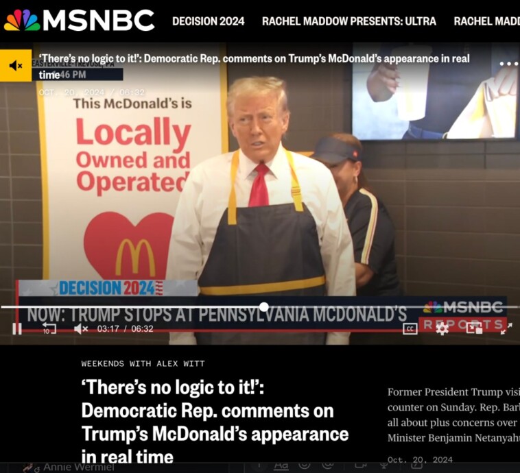 msnbc-dragged-for-desperate-attempts-to-spin-trump’s-mcdonald’s-appearance:-‘drives-the-left-crazy’