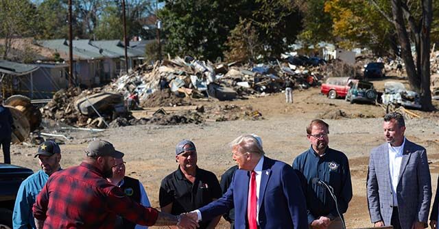 trump-visits-hurricane-helene-ravaged-western-north-carolina-to-survey-damage,-meet-survivors,-and-thank-volunteers