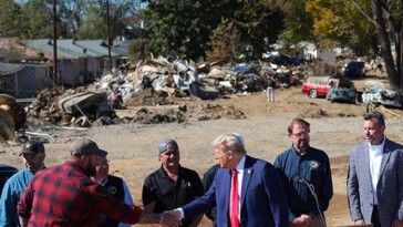 trump-visits-hurricane-helene-ravaged-western-north-carolina-to-survey-damage,-meet-survivors,-and-thank-volunteers