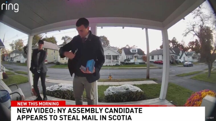 upstate-ny-assembly-candidate-caught-on-camera-snatching-rival’s-flyer-from-mailbox:-‘bad,-bad-bad’