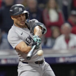 world-series-2024:-giancarlo-stanton,-playing-in-his-first-fall-classic-with-the-yankees,-can-still-impact-the-baseball-with-more-force-than-anyone-else