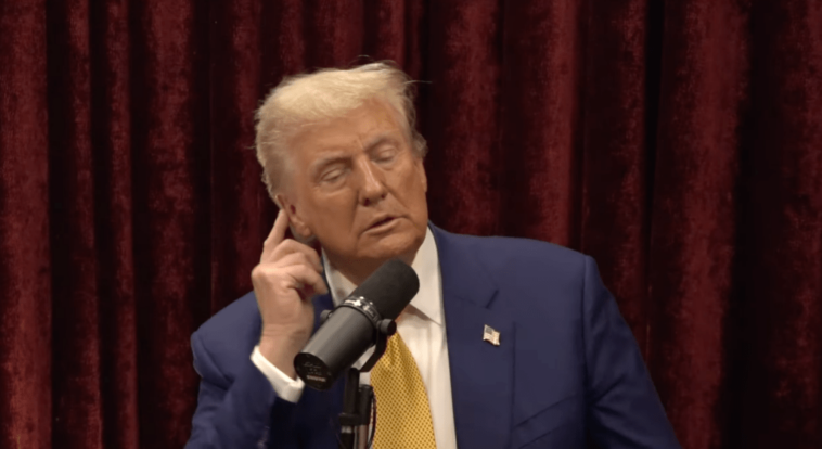 trump-reveals-his-scar-to-joe-rogan-from-when-bullet-‘zicked’-his-ear-during-first-assassination-attempt