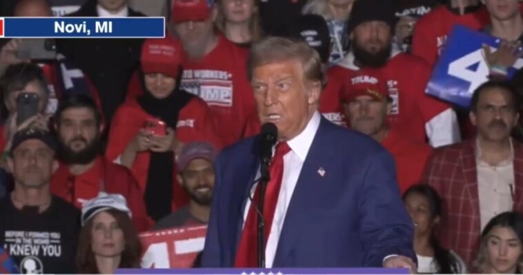 president-trump-holds-rally-in-novi,-michigan-to-patriotic-crowd-“i’m-asking-you-to-dream-big-again,-for-you-and-your-family,-your-children”-(video)