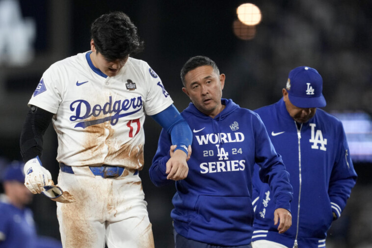 world-series-2024:-shohei-ohtani’s-shoulder-injury-casts-a-shroud-of-uncertainty-even-after-dodgers-take-2-0-series-lead