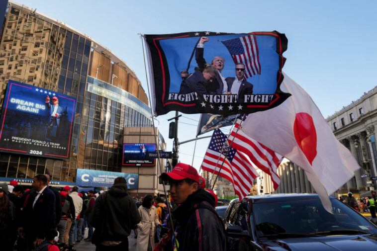 trump-fans-gather-early-for-madison-square-garden-rally;-speaker-lineup-released