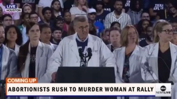 heroes:-abortionists-at-kamala-rally-rush-to-woman-suffering-medical-emergency,-murder-her