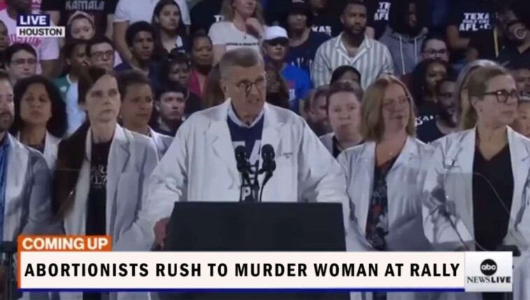 heroes:-abortionists-at-kamala-rally-rush-to-woman-suffering-medical-emergency,-murder-her