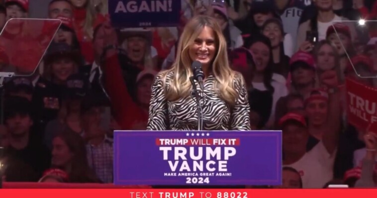 melania-trump-dazzles-madison-square-garden-in-new-york-city-–-crowd-goes-wild-as-first-lady-takes-the-stage-(video)