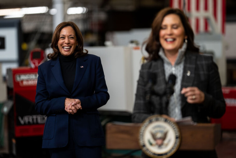 ‘s**t!’:-kamala-tries-to-laugh-off-hot-mic-moment-at-a-bar-with-gretchen-whitmer