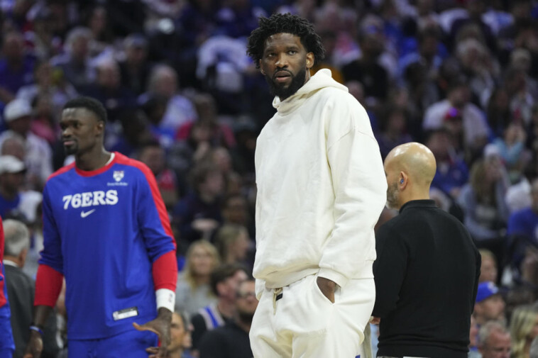 76ers-star-joel-embiid-receives-technical-foul-for-waving-towel-on-sidelines-in-win-vs.-pacers