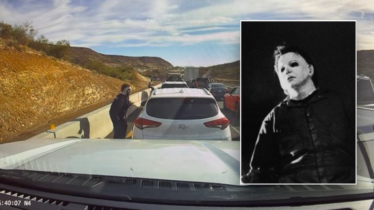 man-dressed-up-as-iconic-halloween-villain-scares-drivers-in-standstill-traffic:-video