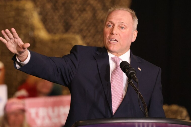 rep.-steve-scalise,-survivor-of-politically-motivated-shooting,-tears-into-‘unfit’-harris-for-‘violence-inciting-rhetoric’-against-trump