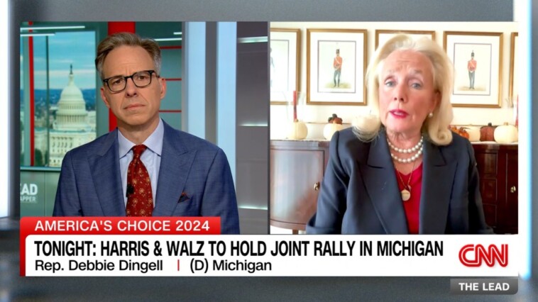 dem-michigan-rep.-debbie-dingell-frets-to-cnn’s-jake-tapper-she’ll-get-tossed-in-‘internment-camp’-if-trump-wins:-‘may-have-to-visit-me’