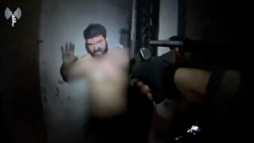 hezbollah-commander-confronted-by-idf-troops-and-surrenders-in-his-underwear,-video-shows