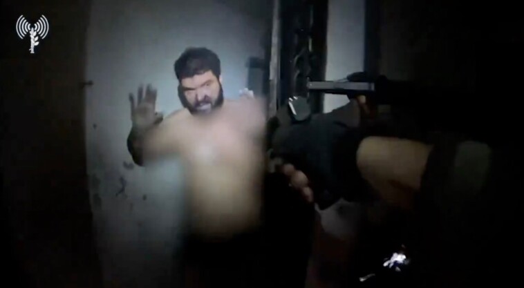 hezbollah-commander-confronted-by-idf-troops-and-surrenders-in-his-underwear,-video-shows