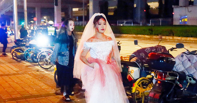 watch:-chinese-police-detain-shanghai-residents-for-defying-halloween-costume-ban