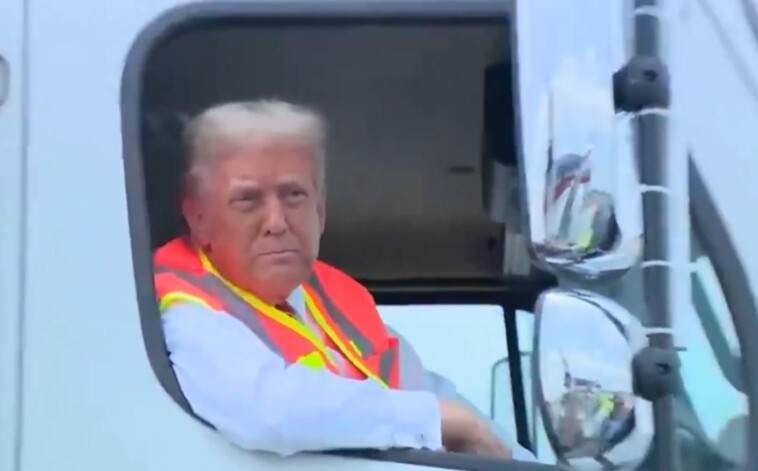 “this-truck-is-in-honor-of-kamala-and-joe-biden”-–-epic!-trump-trolls-democrats-after-getting-picked-up-in-maga-garbage-truck-(video)