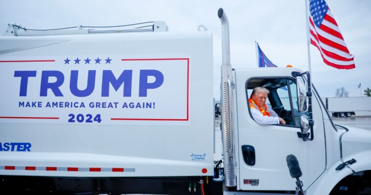 trump-trolls-biden,-campaigns-in-garbage-truck-amid-‘garbage’-controversy