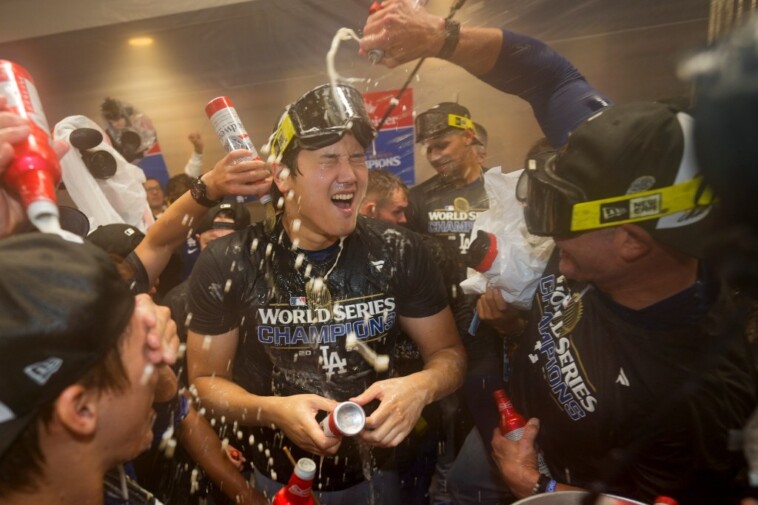 shohei-ohtani-after-winning-world-series-in-first-dodgers-season:-let’s-win-‘nine-more’