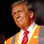 watch:-trump-has-rally-crowd-in-stitches-as-he-explains-how-he-ended-up-wearing-a-hi-vis-vest-on-stage