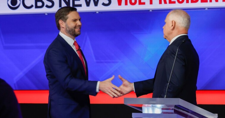 watch:-jd-vance-gives-hilarious-look-at-viewers-as-tim-walz-rambles-during-defining-debate-moment