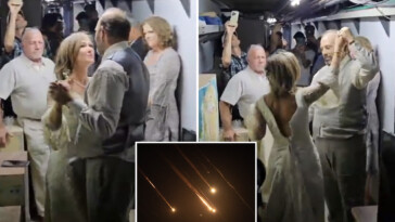 heart-warming-video-shows-newlyweds’-first-dance-in-underground-jerusalem-shelter-during-iran’s-missile-attack