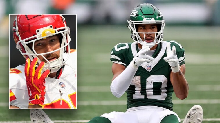 travis-kelce-jokingly-references-‘second-amendment’-in-defense-of-jets-player’s-finger-gun-celebration