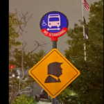 brilliant:-‘traffic-signs’-with-donald-trump’s-silhouette-mysteriously-pop-up-in-nyc