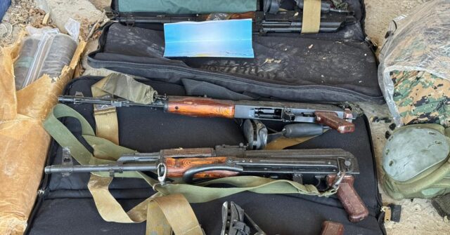 idf-finds-massive-weapons-caches-in-villages-near-border