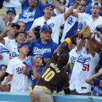 nlds:-dodgers-fans-throw-items-on-field-at-padres’-jurickson-profar,-who-taunted-them-after-robbing-mookie-betts-of-a-hr