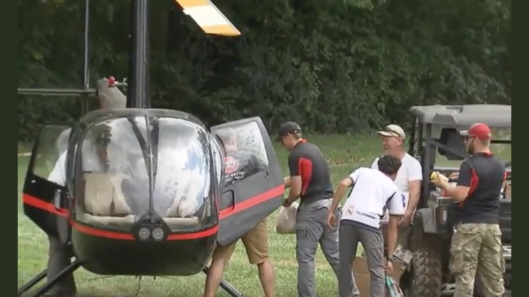 private-helicopter-mission-delivers-500,000-pounds-of-supplies-near-asheville,-north-carolina-(video)