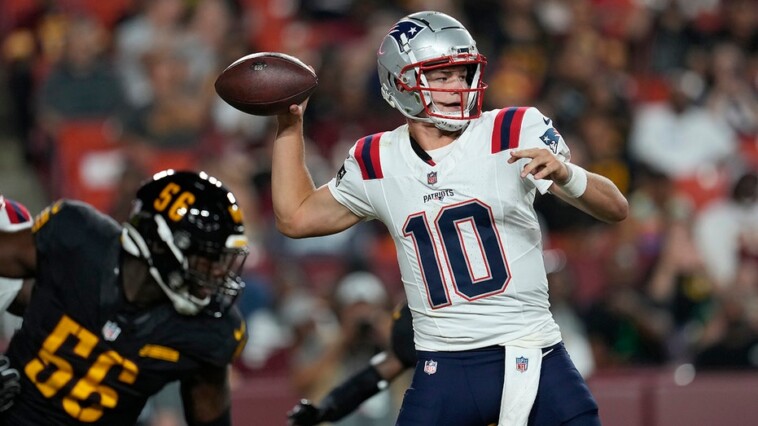 patriots-to-start-rookie-drake-maye-as-quarterback:-reports