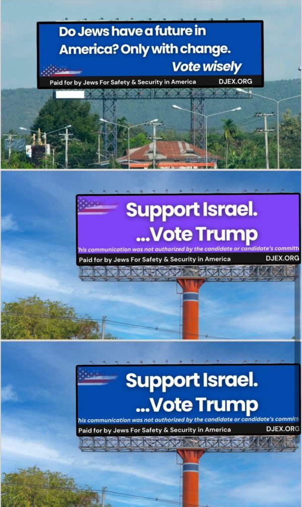 new-billboards-in-pennsylvania-urge-jews-to-back-donald-trump:-‘vote-wisely’