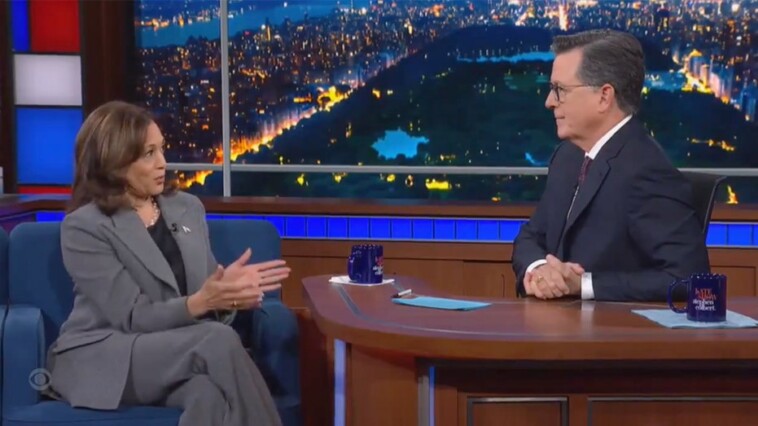 kamala-harris-dodges-colbert’s-question-on-what-‘major-changes’-she’d-bring-versus-biden-presidency