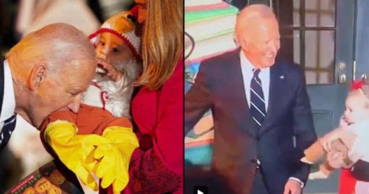 could-they-be-more-different:-biden-bites-baby-while-trump-hands-out-candy-bars-to-trick-or-treaters