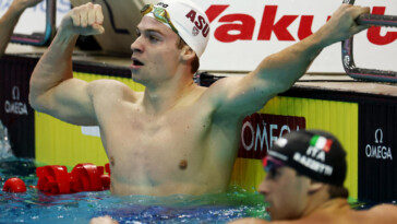 leon-marchand-tops-ryan-lochte’s-200m-im-world-record;-regan-smith-breaks-own-world-record-set-a-week-ago