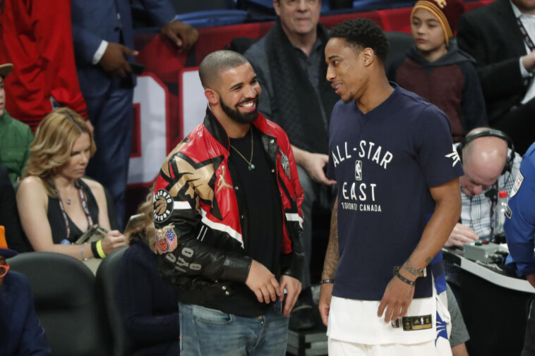 demar-derozan-laughs-off-swipe-from-drake,-who-apparently-hasn’t-forgiven-‘not-like-us’-appearance